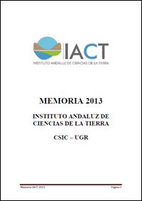 Memoria Instituto Andaluz de Ciencias de la Tierra 2013